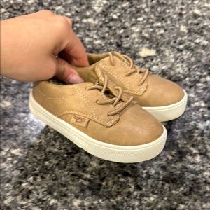 OshKosh B'gosh Tan and White Sneakers with Classic Design